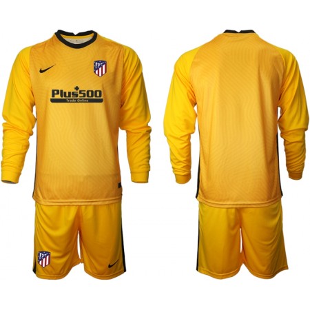 Billiga Fotbollströjor Atlético Madrid Målvakt Barn tröja 2020/21 M002 Långärmad